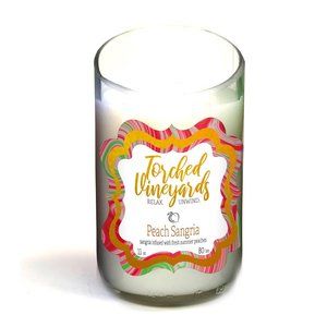 Torched Wine Bottle Candles 11oz Peach Sangria Scent